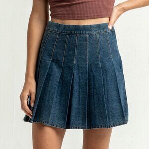 Full Tilt Pleated Denim/Jean Skirt